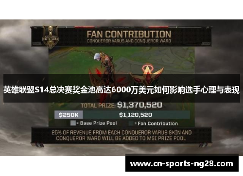 英雄联盟S14总决赛奖金池高达6000万美元如何影响选手心理与表现